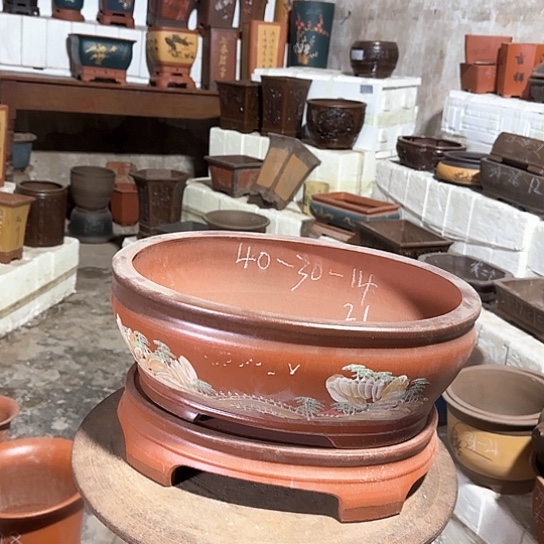 紫砂花盆源头工厂清仓处理55号