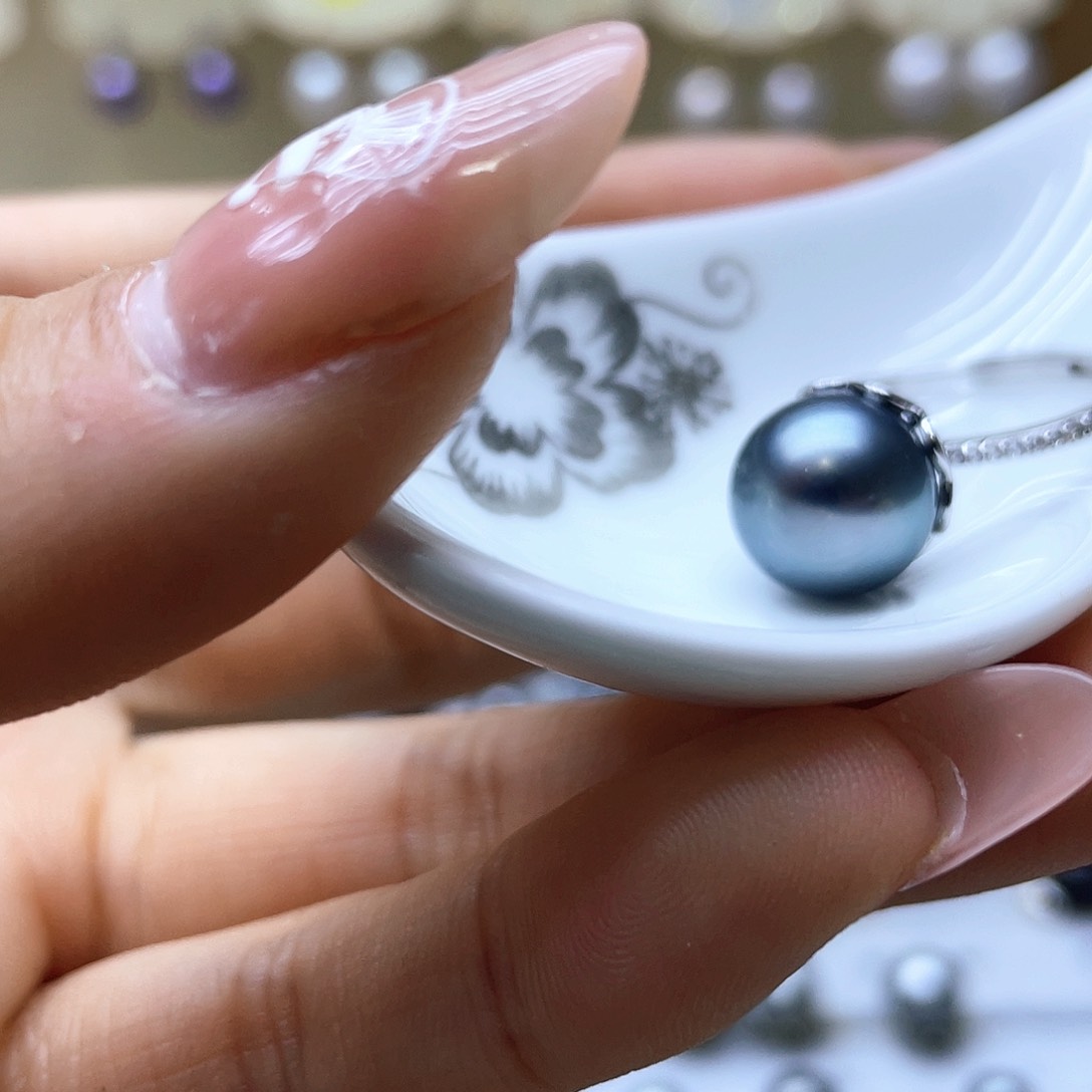 海水珍珠戒指银S925镶嵌