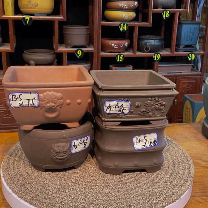 紫砂花盆紫砂花盆