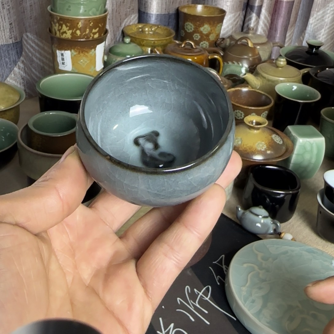 小金茶具青瓷茶器