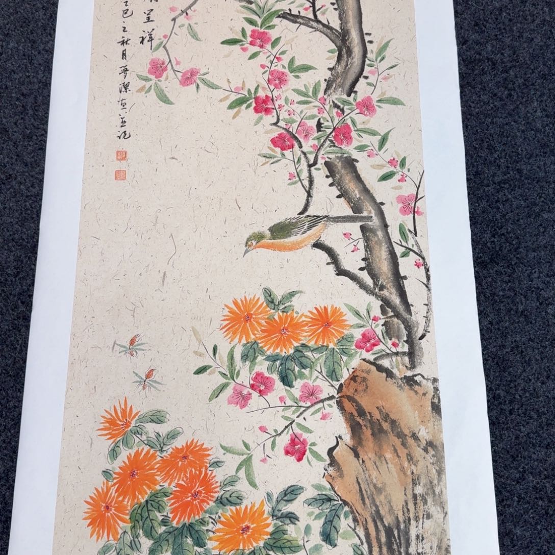 国画国画作品山水花鸟纯手绘