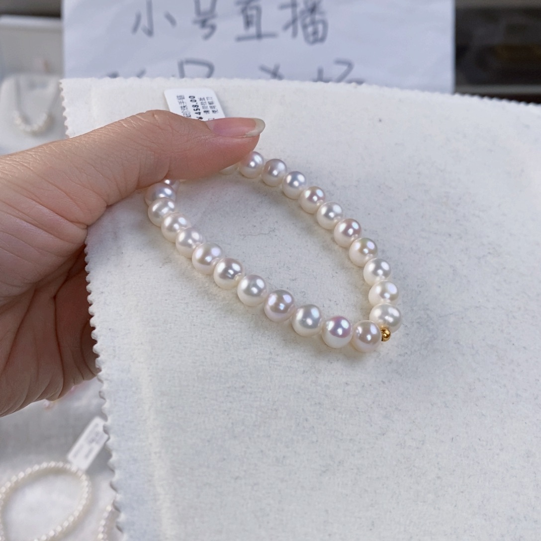 淡水珍珠手绳银S925镶嵌