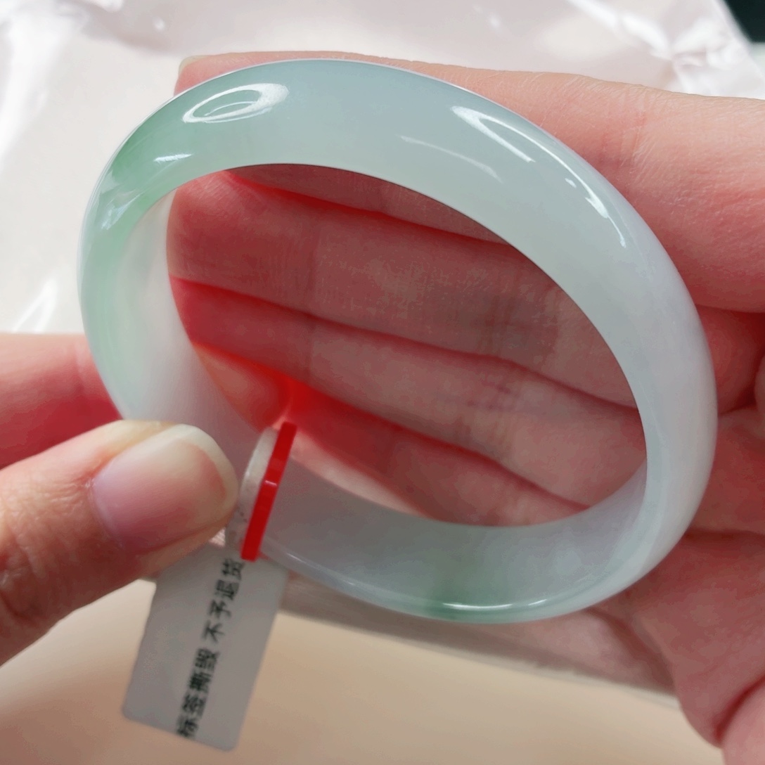 翡翠未镶嵌手镯57.5圈贵妃x507