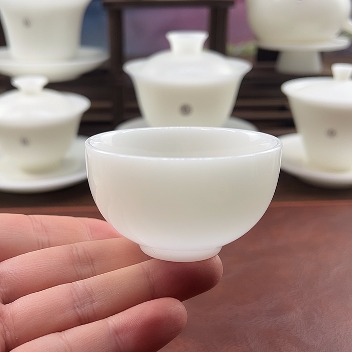 上釉璞玉瓷65ml圆融杯