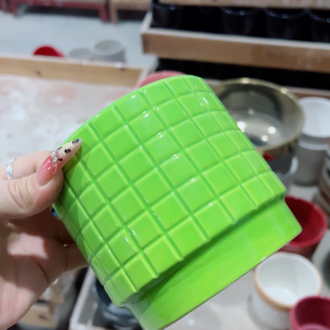 有孔，陶瓷花盆满10米包邮发货