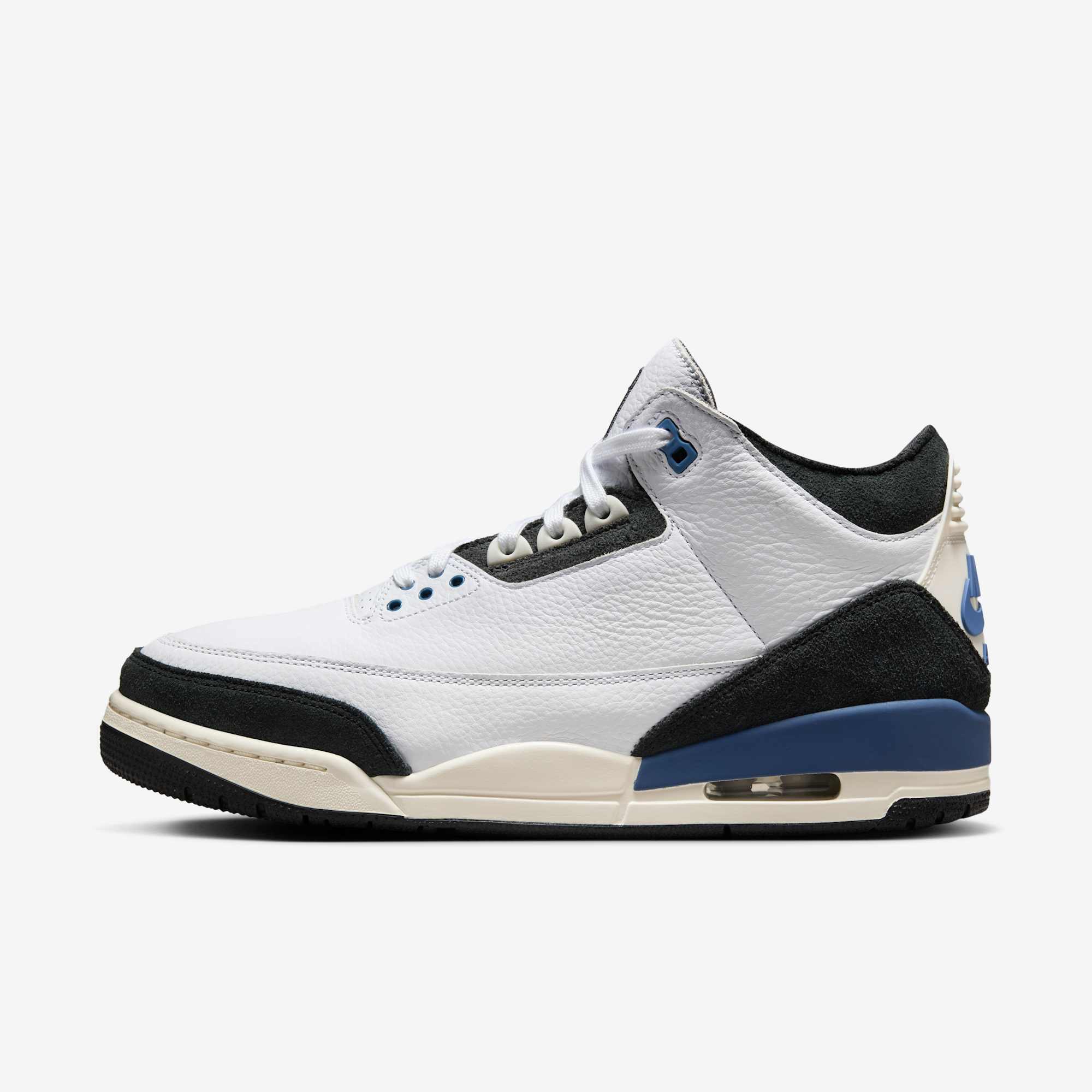 Air Jordan 3 AJ3 AMM联名白蓝中帮复古篮球鞋HV8571-100