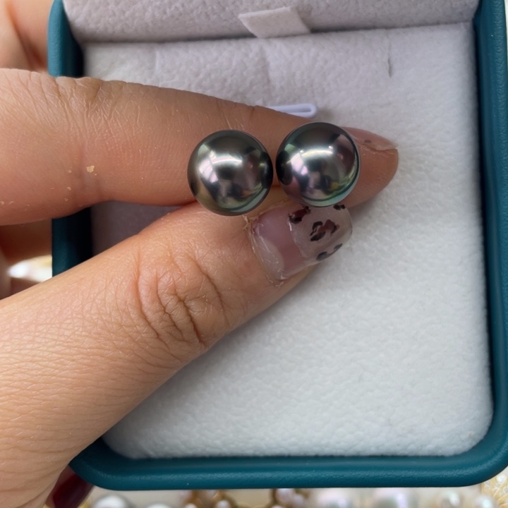 海水珍珠耳饰18K金镶嵌