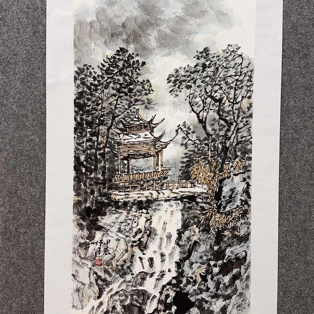 国画郭增运拉老师手绘作品