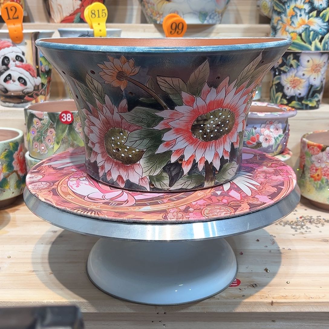 紫砂花盆手工花盆默认微瑕26/14