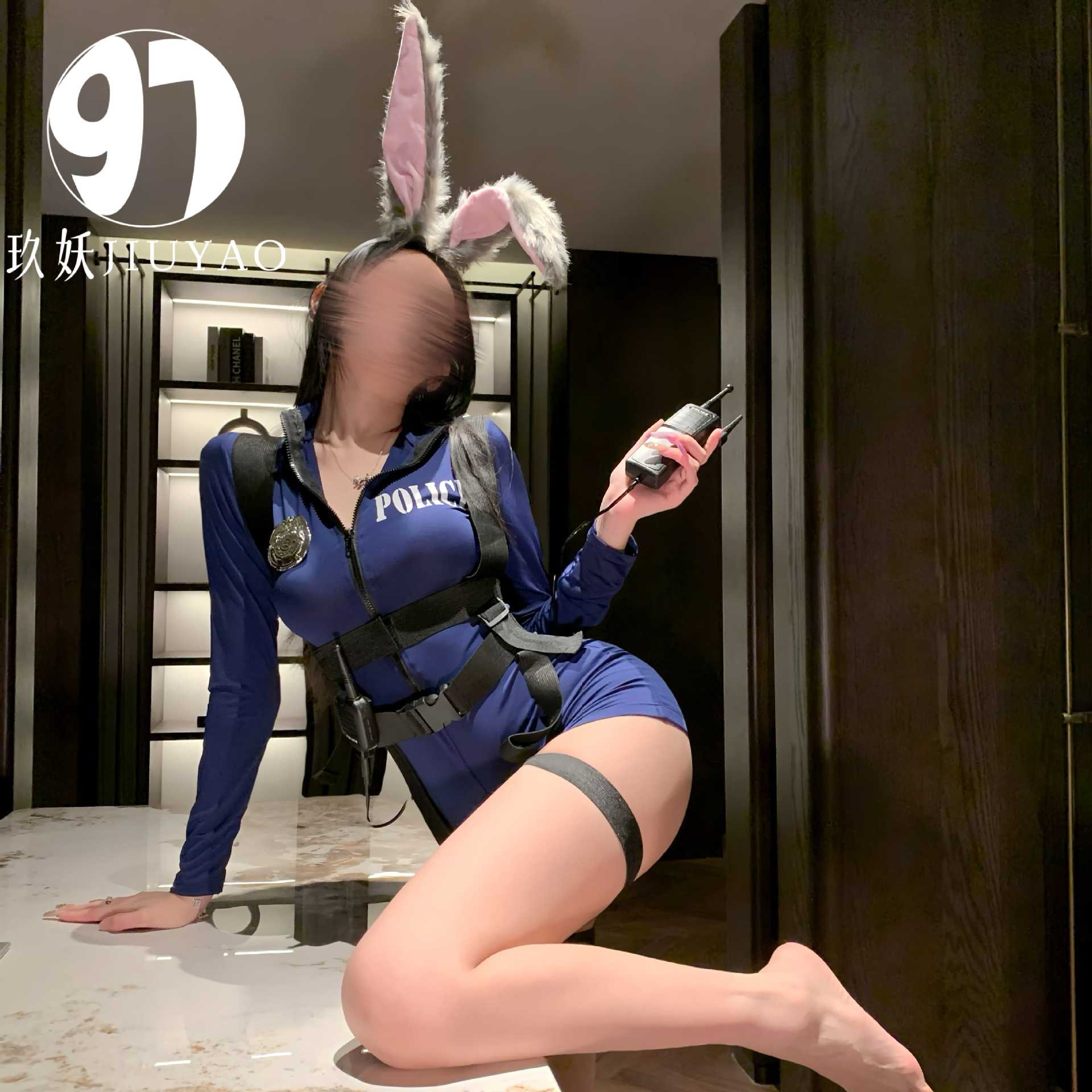 内衣性欧美风御姐装感夜场女警cos制服套装诱感空姐装