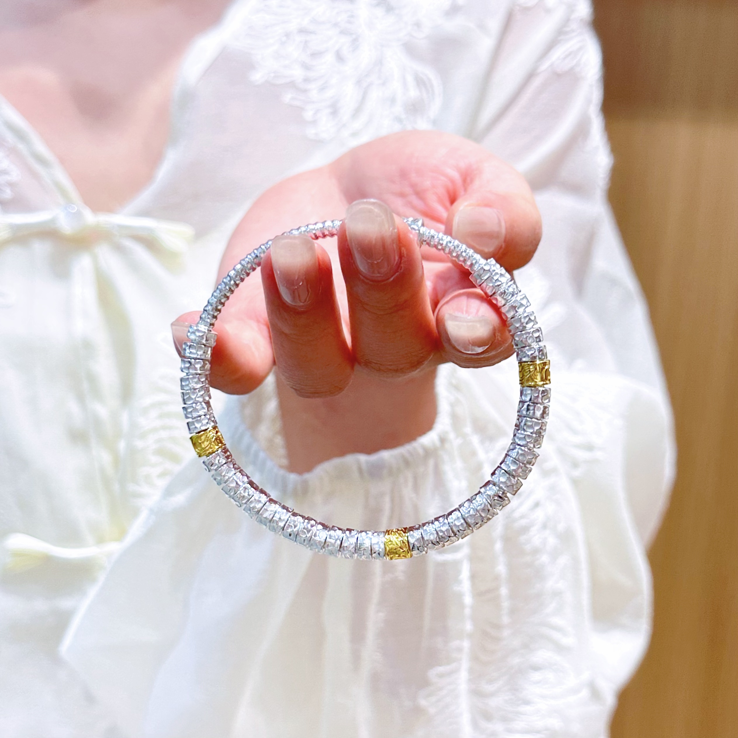 足银手镯 盘缠宫廷999.9纯银手镯女古款法实心银镯子情人节送女友