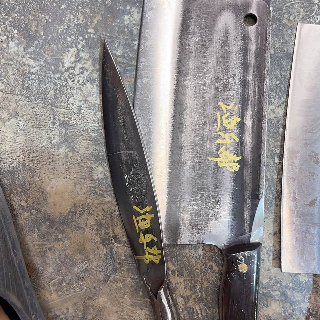 高碳锰钢云南阿老表手工锻打家用刀