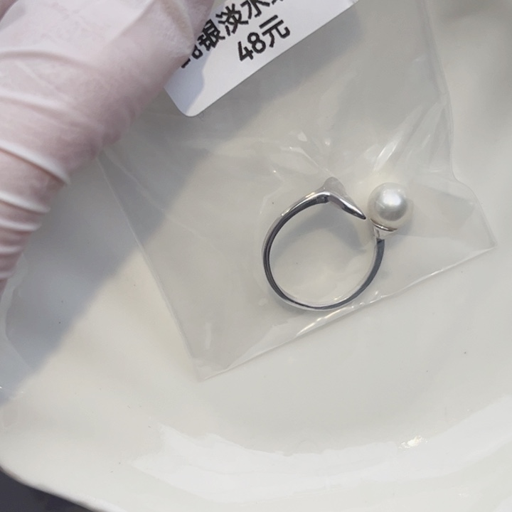 淡水珍珠耳饰银S925镶嵌