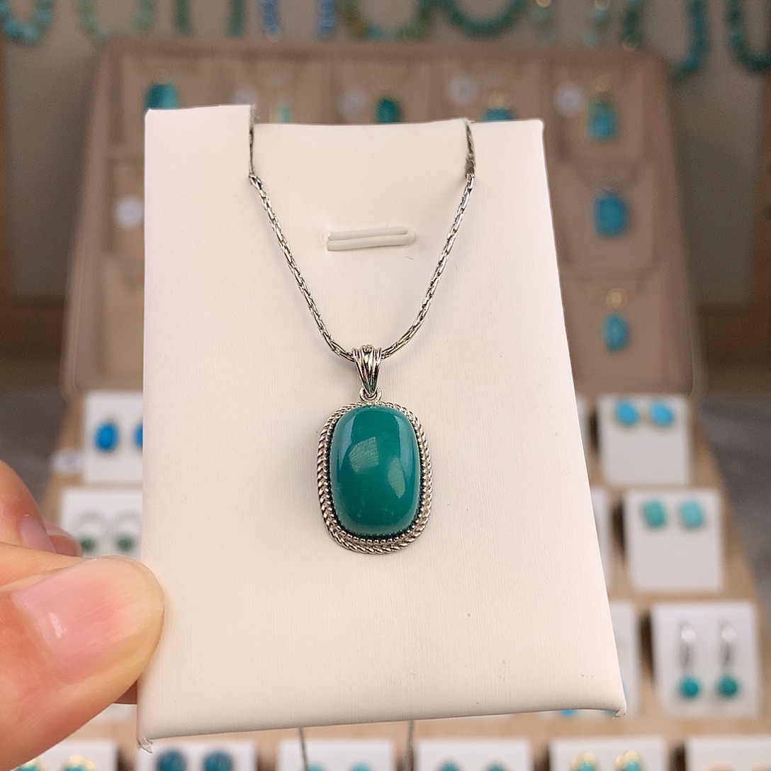 绿松石未镶嵌吊坠(不含链)