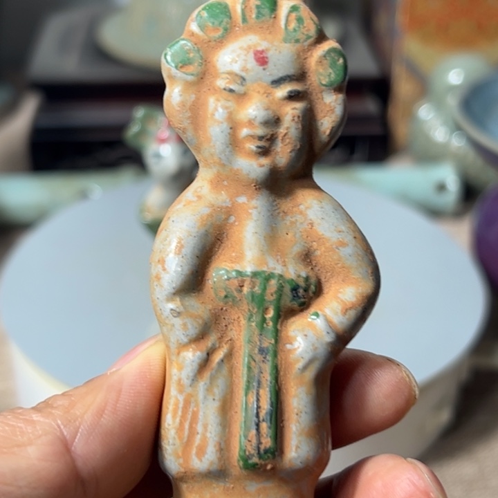 茶盏磁州窑摆件，摆件