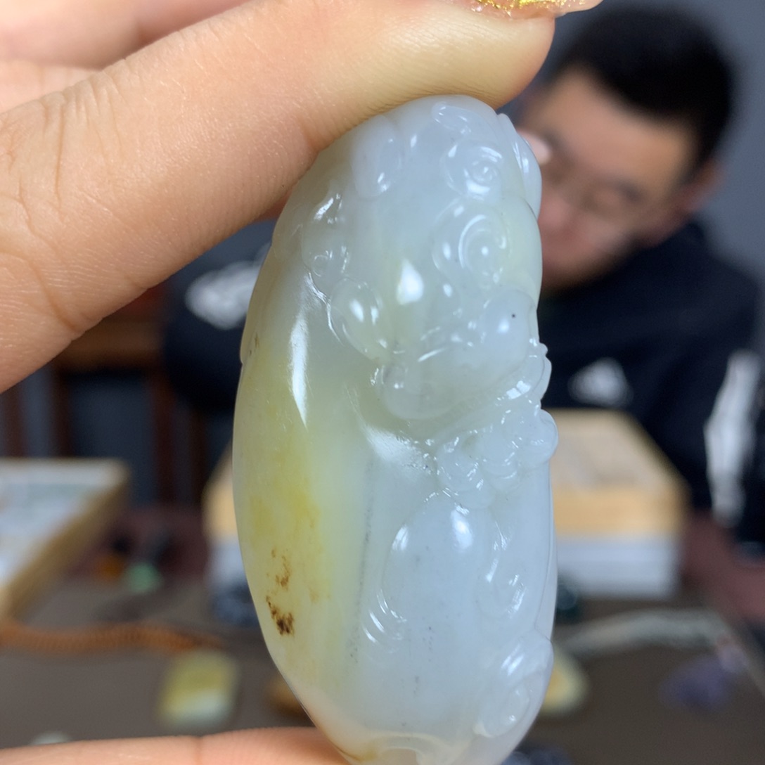 和田玉吊坠(不含链)未镶嵌