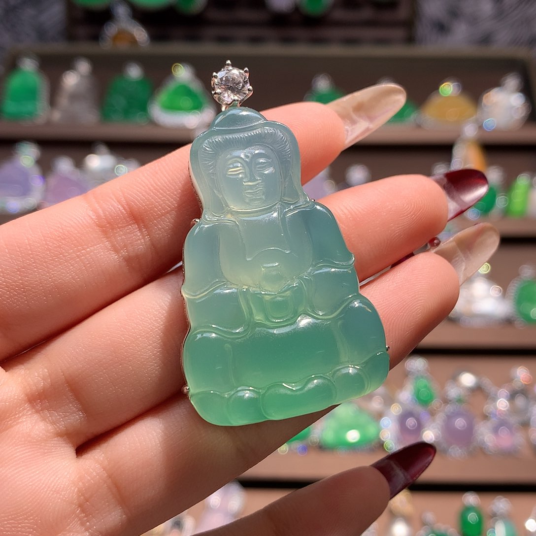 玛瑙/玉髓颈饰银S925镶嵌谷*满