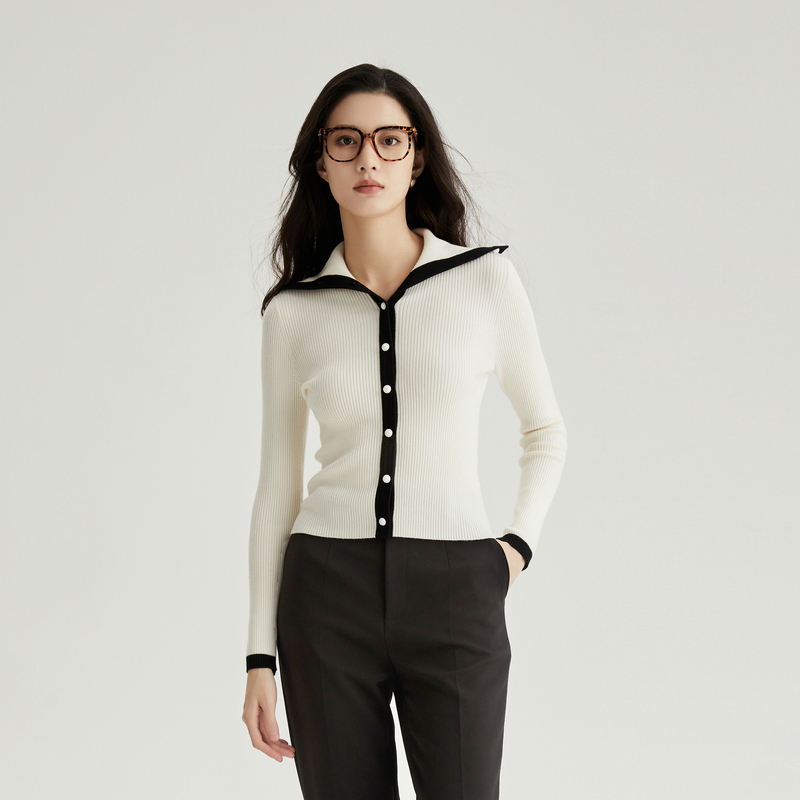 【达人专属】OBEG欧碧倩时尚简洁毛衫10464010