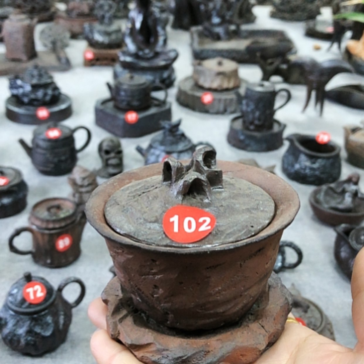 【闪购商品】杯全手捏柴烧茶器