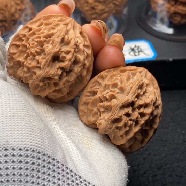 核桃手串/手链44全品原装苹果圆文玩把件