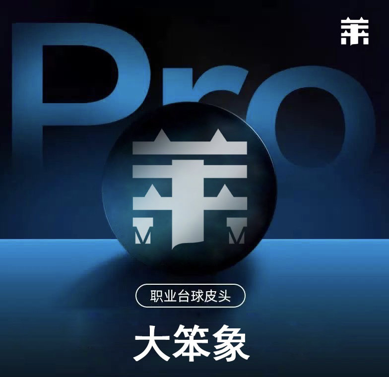 菜皮头旗下大笨象大小头杆多层压制中式黑八台球杆皮头台球用品