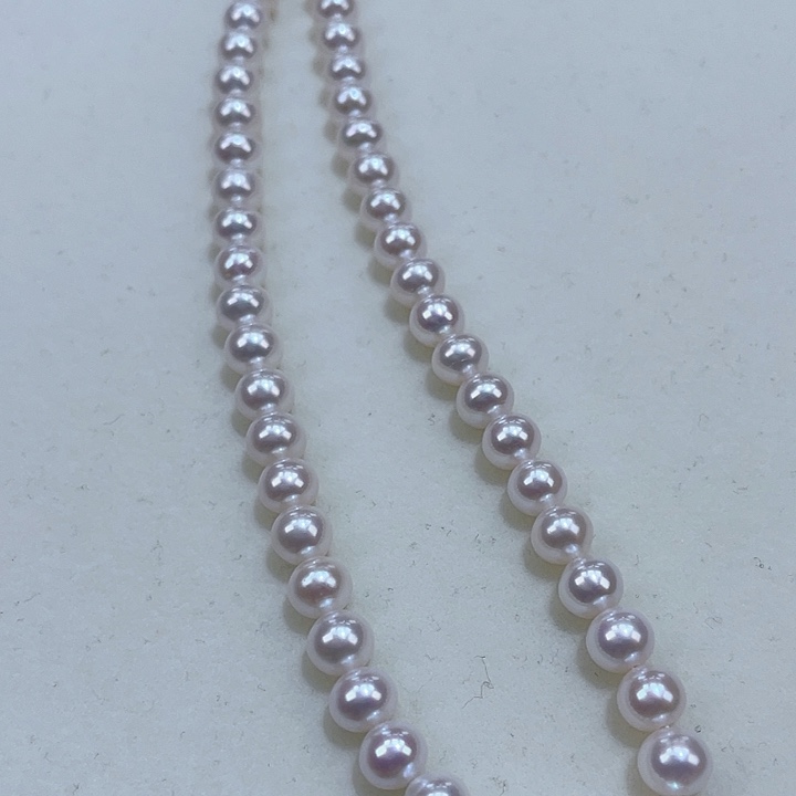 淡水珍珠颈饰银S925镶嵌6.5m炫彩干净