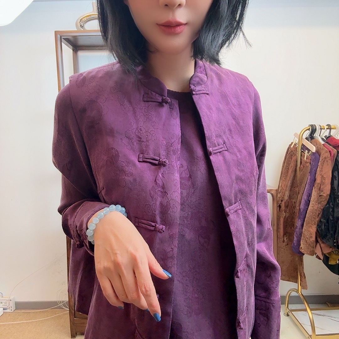 【佩妘】【葫芦福禄】新款马甲轻奢时尚复古新中式盘扣提花女士马夹