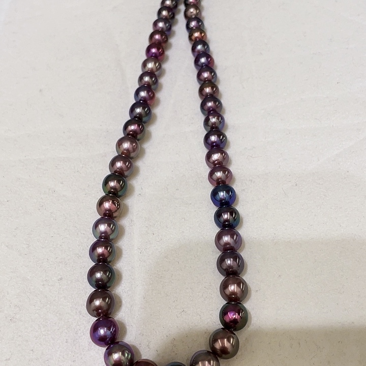 淡水珍珠颈饰银S925镶嵌