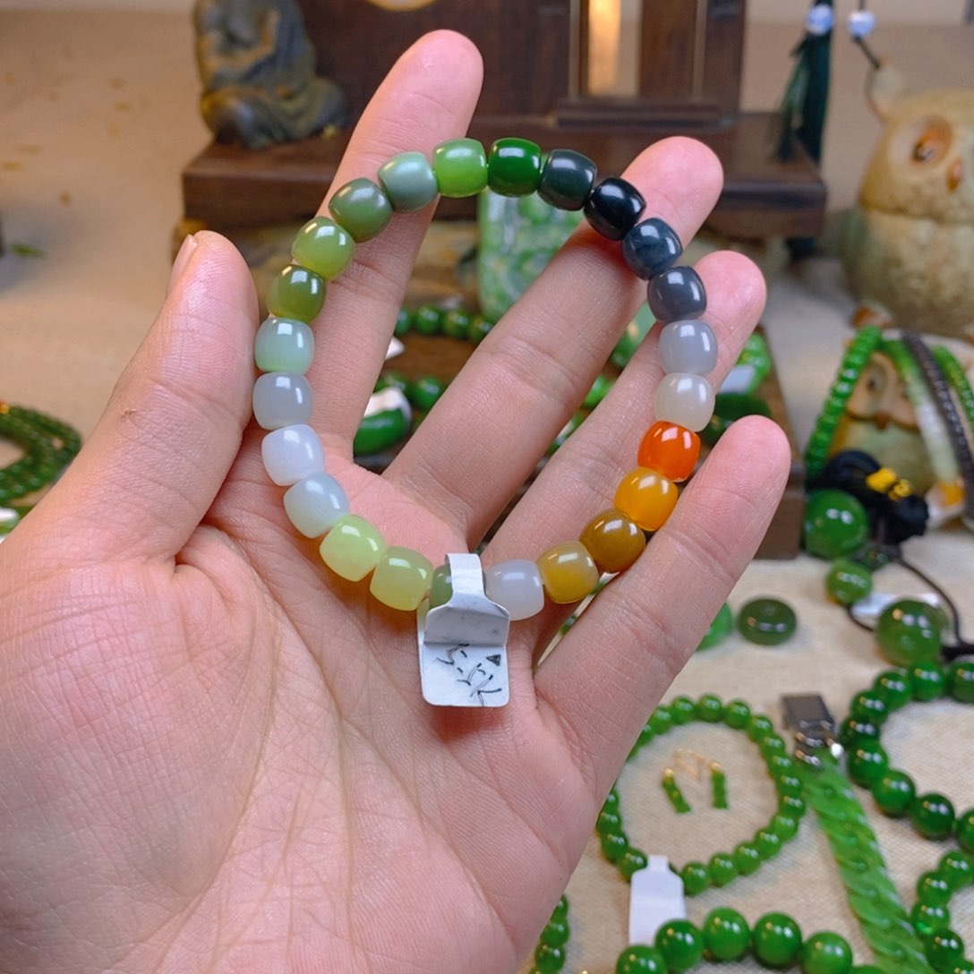 和田玉颈饰未镶嵌老****8