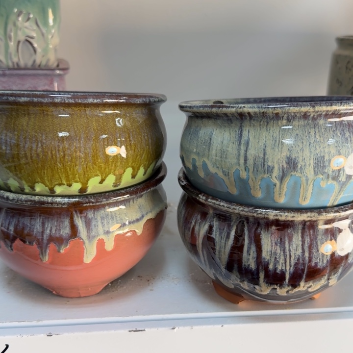 紫砂花盆口15高10，1111111