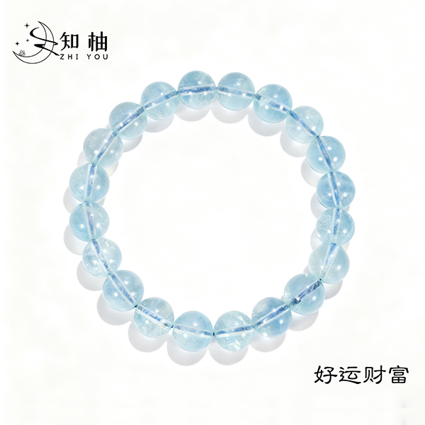 【知柚】情绪稳定器｜遇见玻璃体海蓝宝，像给内心做了一场SPA