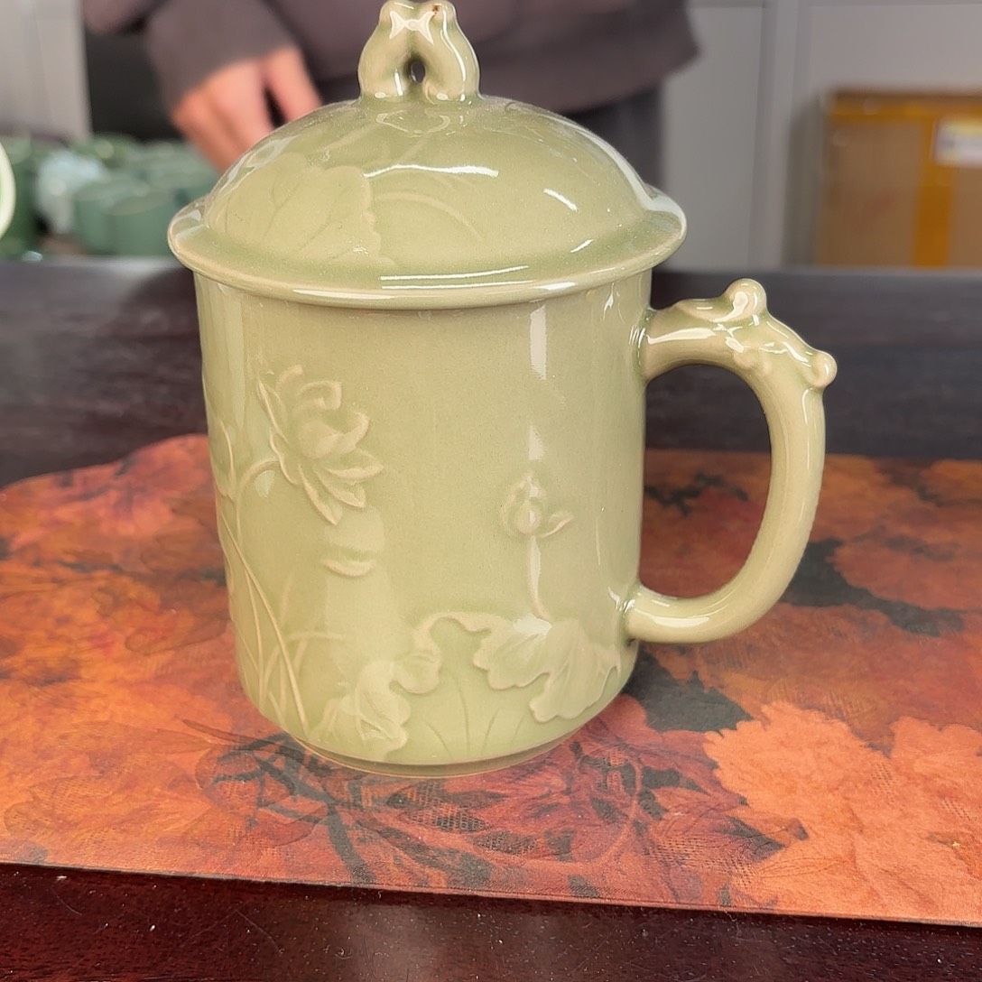 龙泉云间青瓷小米茶器
