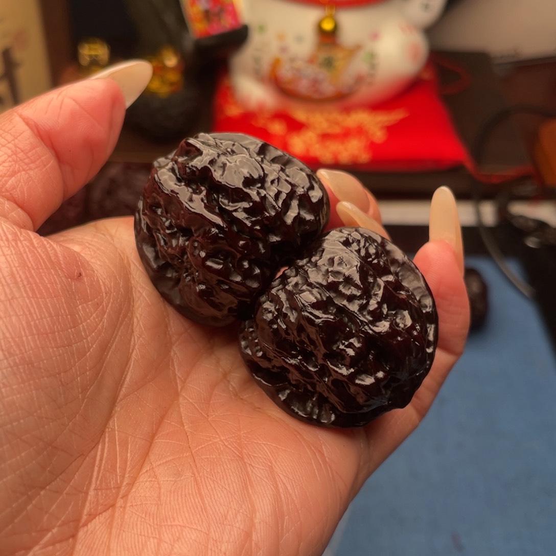 吊坠文玩核桃小黑蛙