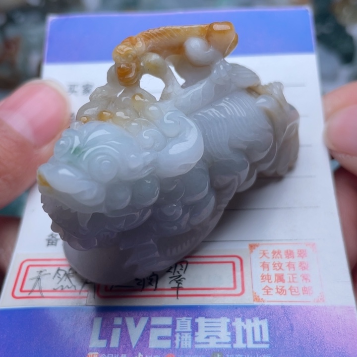 翡翠颈饰未镶嵌貔貅