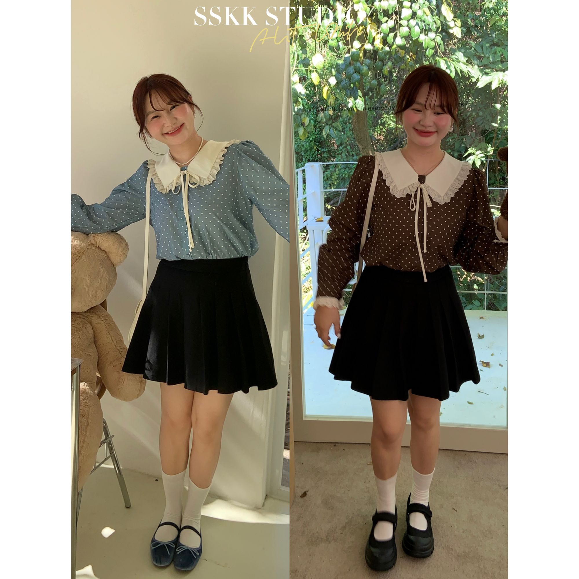 KMZY/KMZY山_山【敲绝比例】微胖mm韩版秋冬气质压褶显瘦高腰半身裙