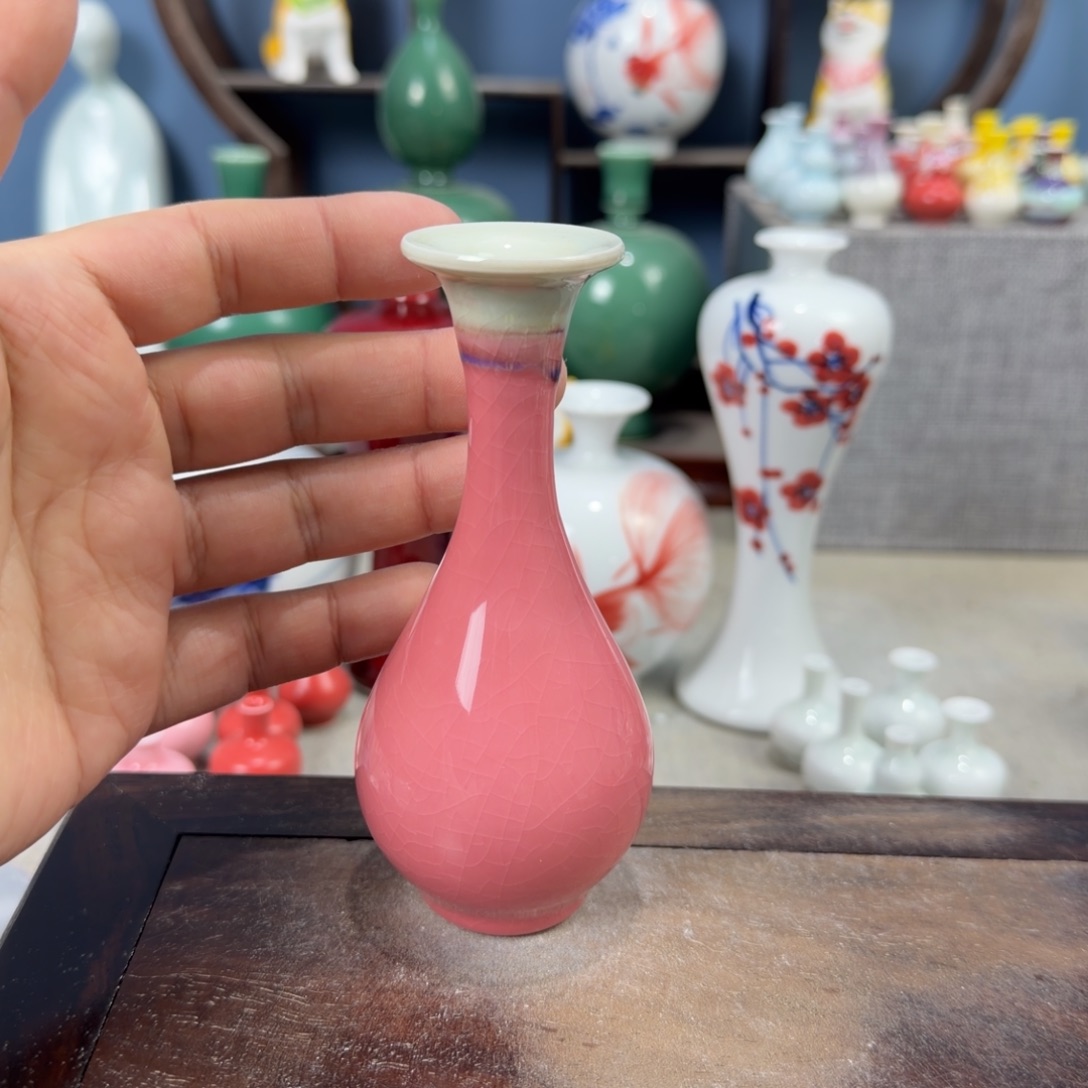 陶瓷手工小花器摆件