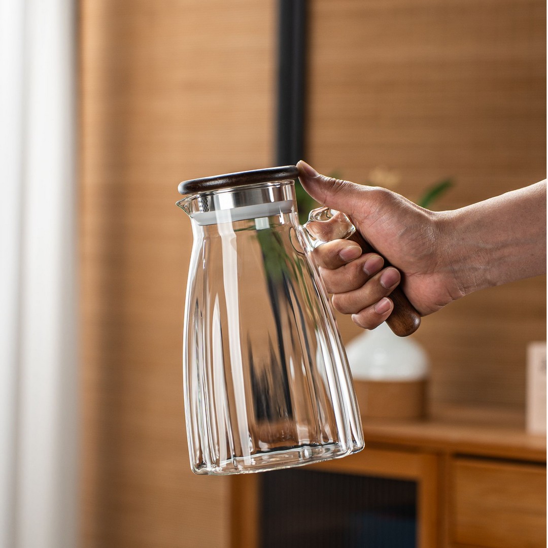 FUROOT/福容清涟壶1500ml（粽子壶）透明家用水壶简约耐热大容量