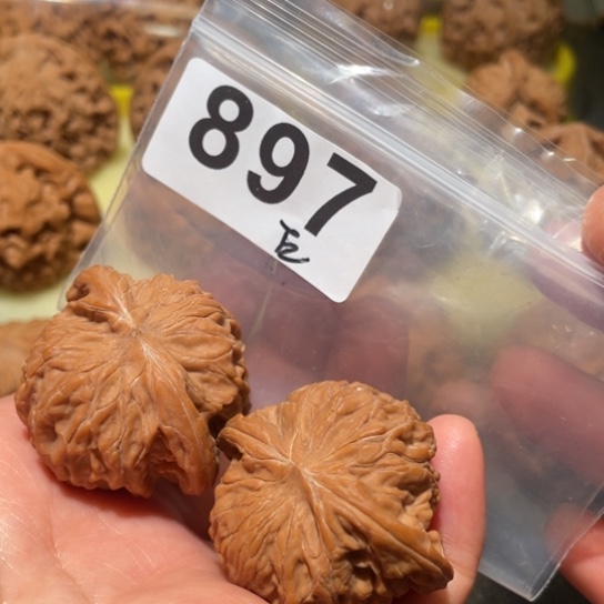 蒸***蒸把件文玩核桃磨盘38