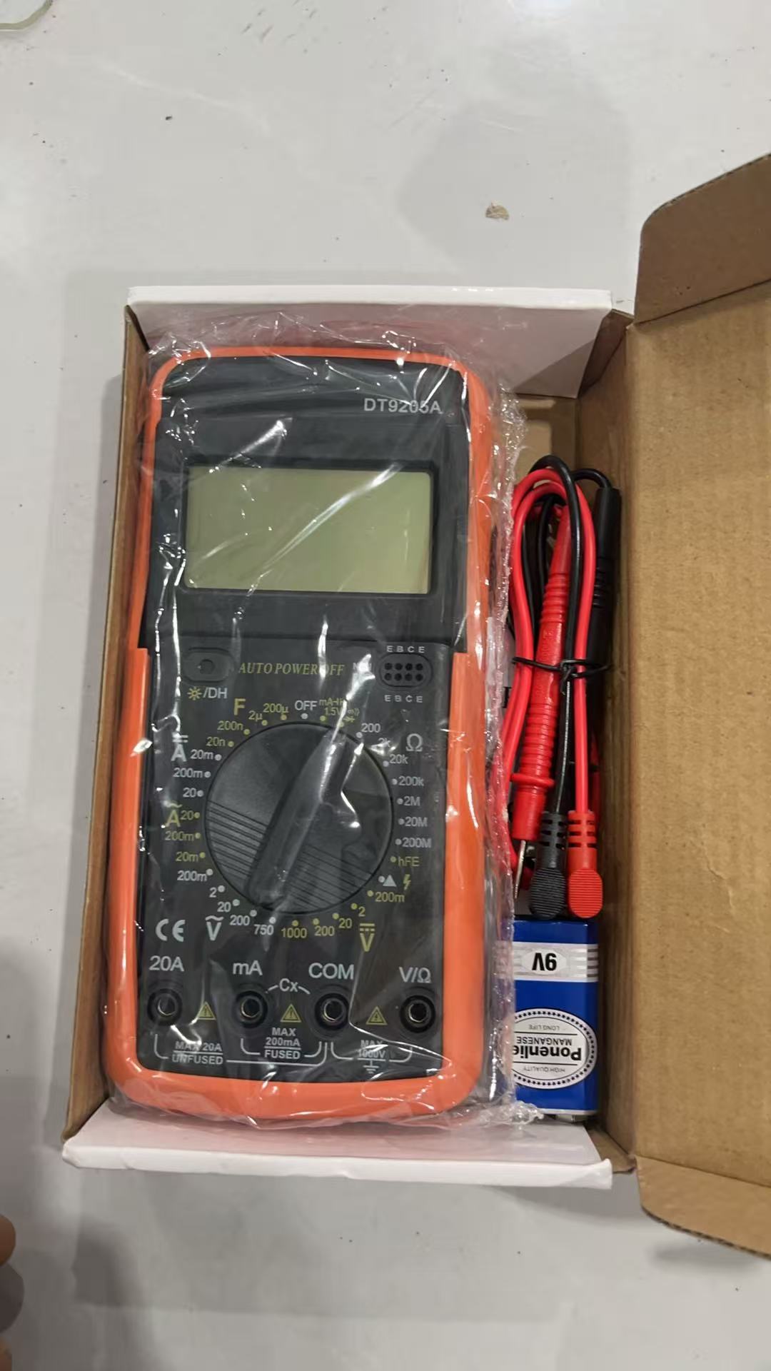 大号万用表一套  电池夹