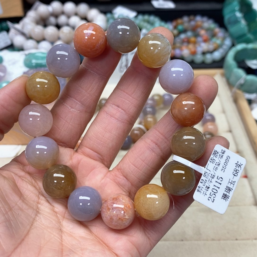 硅化珊瑚（珊瑚玉）手链未镶嵌614