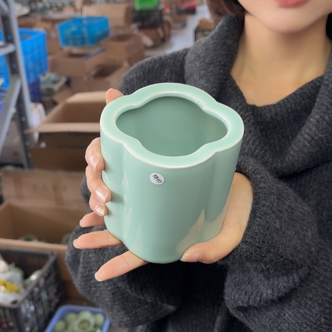 龙泉云间青瓷小米茶器