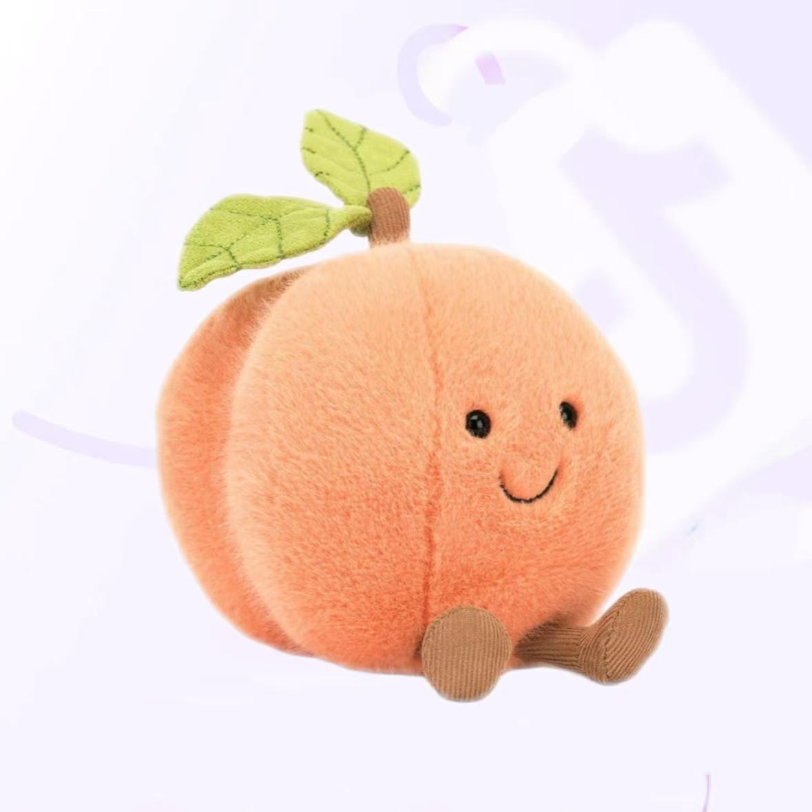 英国趣味桃子水蜜桃樱桃柔软毛绒玩具安抚玩偶可爱送礼物
