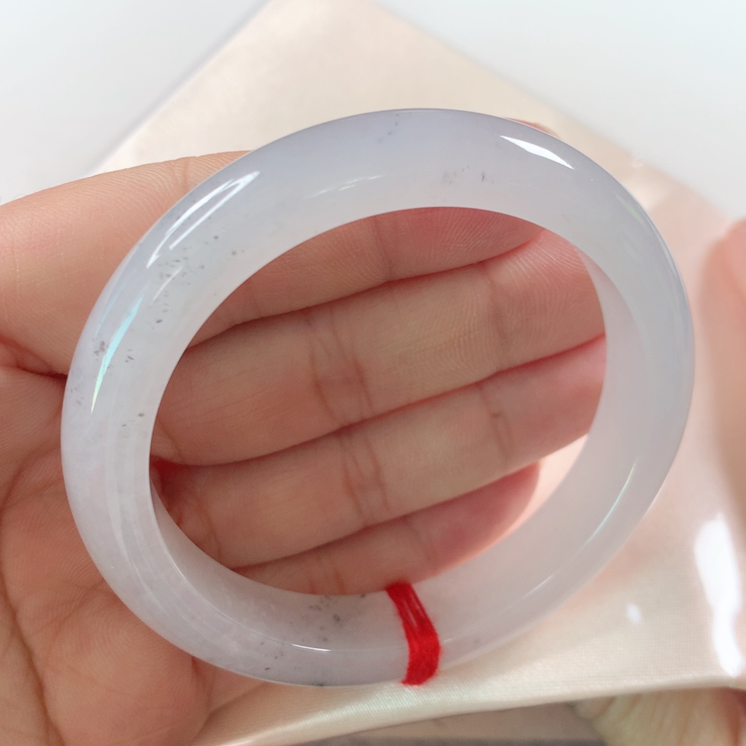 未镶嵌手镯翡翠冰胶白月光带冰乌鸡211