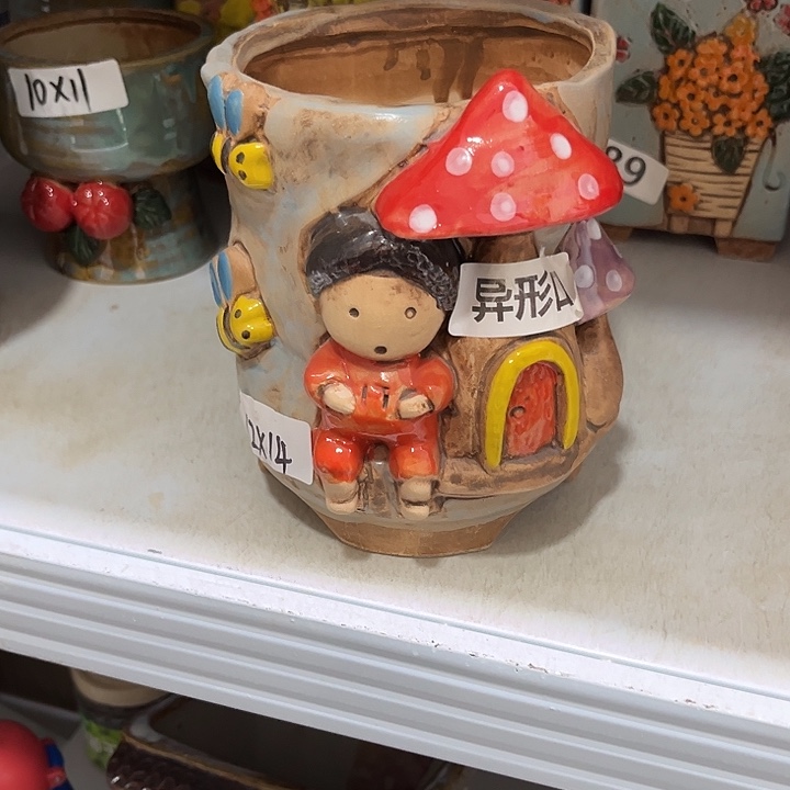 粗陶材质多肉花盆