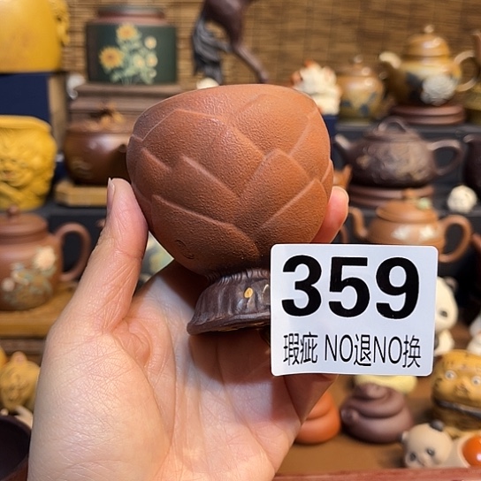 紫砂茶杯紫砂主人杯瑕疵