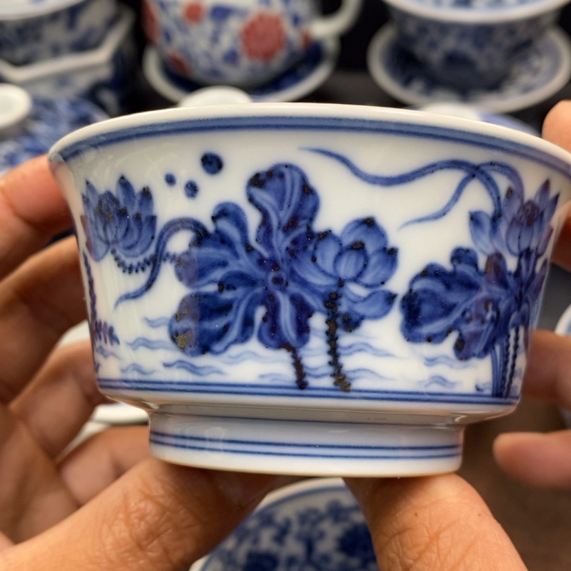 【闪购商品】景德镇青花主人杯