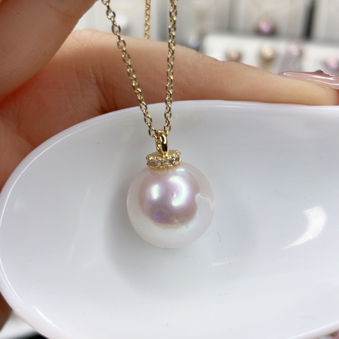 淡水珍珠未镶嵌吊坠(赠链)