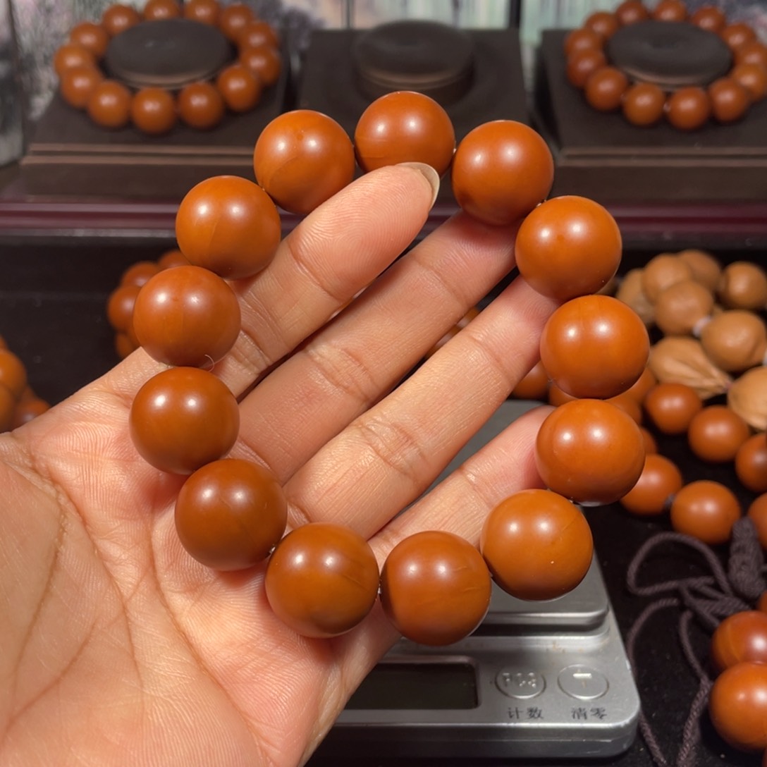 橄榄核手串/手链1.78+树王精品小孔