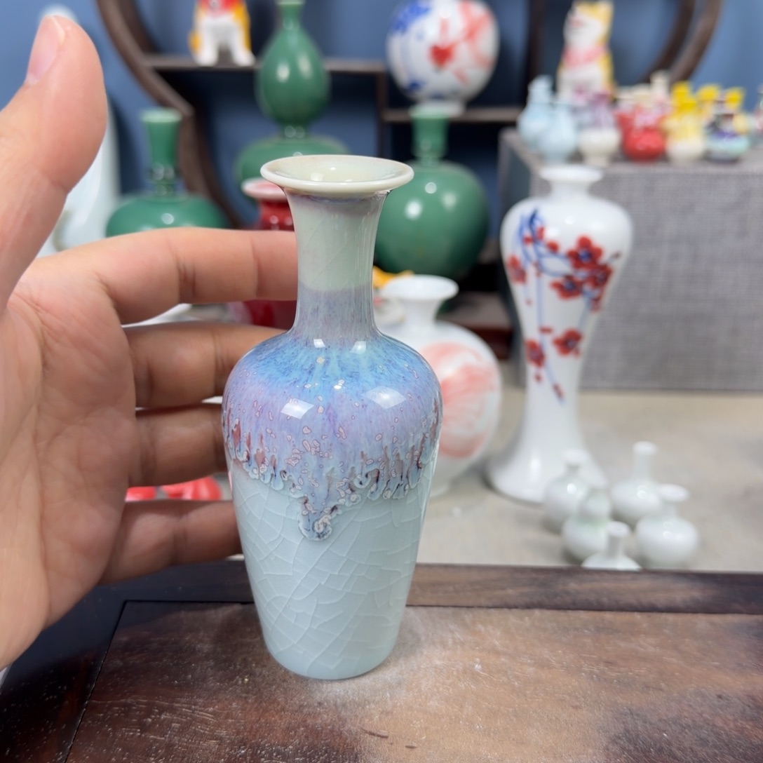 陶瓷手工小花器摆件