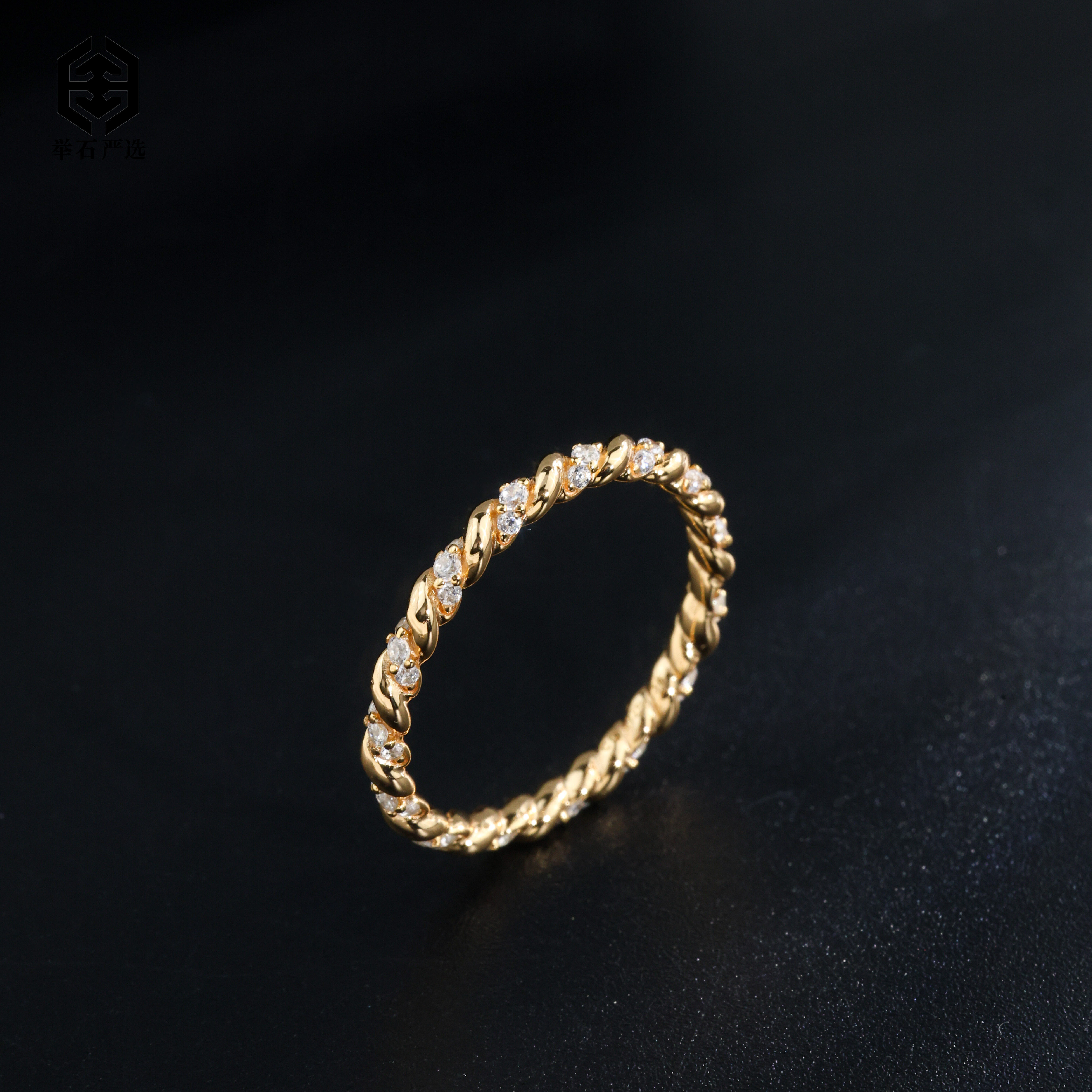 925银合成锆石银制品 H1230-9819-6个性戒指(一件/自选/多样性）X